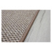 Kusový koberec Nature světle béžový čtverec - 400x400 cm Vopi koberce