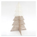 Eurolamp Vianočné dekorácie zlatobiely stromček 3d zdobený trblietkami a niťou, 100 cm, 1 ks