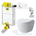 VIEGA Presvista modul PURE pre WC vrátane tlačidla Style 20 bielej + WC LAUFEN PRO LCC RIMLESS +