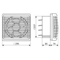 Ventilátor VVR 230 axiálny (VENTS)