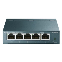 tp-link TL-SG105, 5 port Gigabit mini Switch, 5x 10/100/1000M RJ45 ports, supports IGMP, steel c