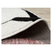 DW Čiernobiely okrúhly detský koberec Lopta Rozmer: 120x120 cm