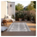 Krémovo-sivý vonkajší koberec 80x150 cm Gemini – Elle Decoration
