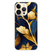 Odolné silikónové puzdro iSaprio - Gold Leaves - iPhone 14 Pro Max