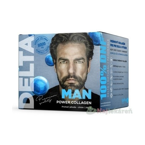 MAN POWER COLLAGEN jahoda citrón prášok 240 g