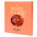 Textilná knižka Brave as a Bear Rag Book ThreadBear s 12 divokými zvieratkami 100% jemná bavlna 