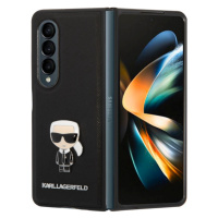 Plastové puzdro Karl Lagerfeld na Samsung Galaxy Z Fold4 5G F936 KLHCZFD4IKMSBK PU Saffiano Ikon