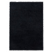 Kusový koberec Sydney Shaggy 3000 black - 60x110 cm Ayyildiz koberce