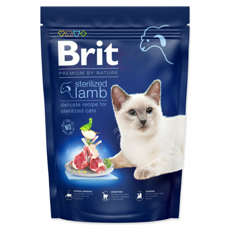 Krmivo Brit Premium by Nature Cat Sterilized Lamb 800g