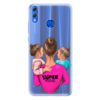 Silikónové puzdro iSaprio - Super Mama - Two Girls - Huawei Honor 8X