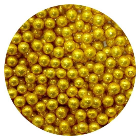 Cukrové perly zlaté střední (1 kg) - dortis