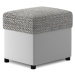 ELTAP POUF R2, BERLIN 01, SOFT 17, GRAY, 29543