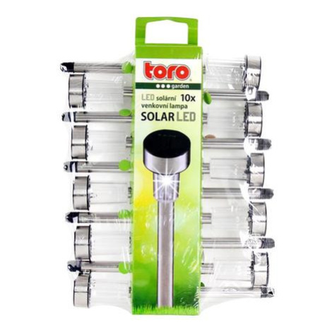 TORO Solárne vonkajšie LED svetlo TORO 10ks