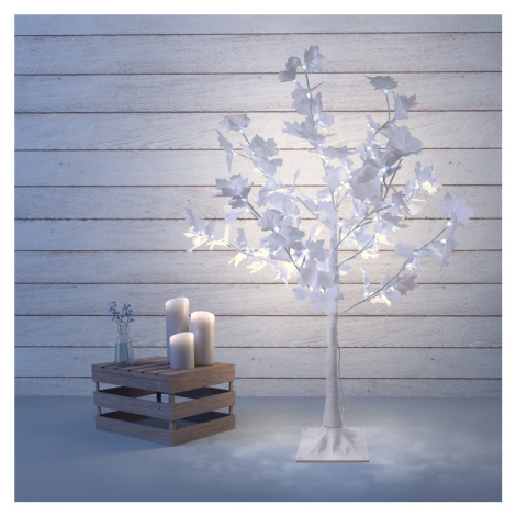 LED svetelný stromček JAVOR biely DecoKing