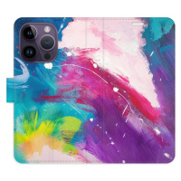 Flipové puzdro iSaprio - Abstract Paint 05 - iPhone 14 Pro