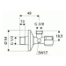 Schell Comfort, rohový regulačný ventil 1/2" x 3/8", chrómová, SCHL-052120699