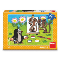 Puzzle Krtko maliarom 24 dielikov