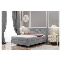 Expedo Čalúnená posteľ boxspring DOUGLAS + topper, 160x200, monolith 84