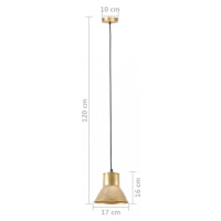 Závesná lampa mosadz Dekorhome 17 cm