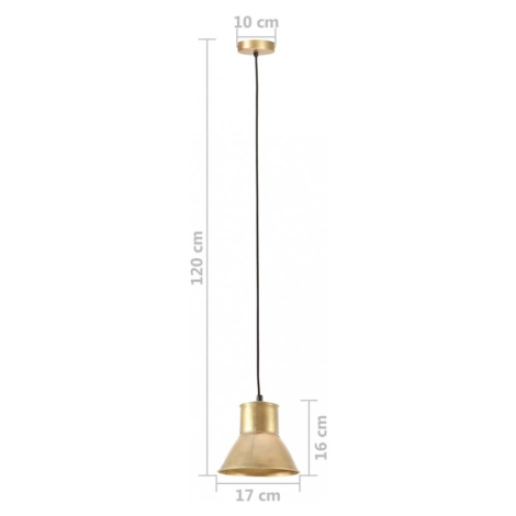 Závesná lampa mosadz Dekorhome 17 cm vidaXL