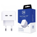 Nabíjačka 3MK Hyper Charger 35W 2xUSB-C QC wall charger