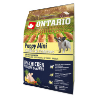 ONTARIO Puppy Mini Chicken & Potatoes granule pre šteňatá 1 ks, Hmotnosť balenia (g): 2,25 kg