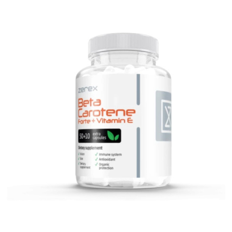Zerex Betakarotén Forte + Vitamín E - žiarivá a mladá pleť 50 + 10 kapsúl