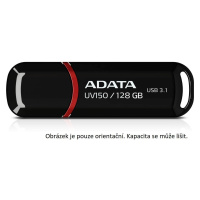 ADATA Flash Disk 64GB UV150, USB 3.1 disk Dash Drive (R:90/W:20 MB/s) čierny