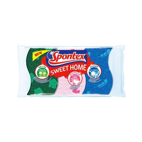 SPONTEX Sweet Home, viskózna hubka, 3 ks