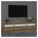 vidaXL TV skrinka s LED svetlami dub sonoma 195x35x40 cm