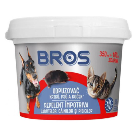 Odpudzovač krtkov, psov a mačiek BROS 350ml + 100ml zadarmo