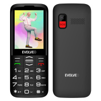 EVOLVEO EasyPhone XO, mobilný telefón pre seniorov s nabíjacím stojanom (čierny)