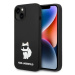 Kryt Karl Lagerfeld iPhone 14 Plus 6,7" hardcase black Silicone Choupette MagSafe (KLHMP14MSNCHB