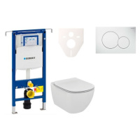 Cenovo zvýhodnený závesný WC set Geberit do ľahkých stien / predstenová montáž + WC Ideal Standa