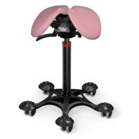 Sedlová stolička Salli SwingFit Farba čalúnenia: Syntetická koža - ružová #9573, Výška postavy: 