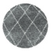 Kusový koberec Alvor Shaggy 3401 grey kruh Rozmery koberca: 200x200 kruh