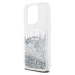 DKNY Liquid Glitter Arch Logo Zadný Kryt pre iPhone 15 Pro Transparent