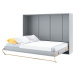 Sconto Sklápacia posteľ CONCEPT PRO CP-04 sivá, 140x200 cm, horizontálna
