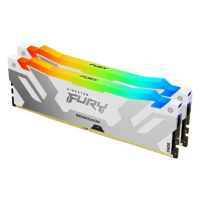 KINGSTON DIMM DDR5 32GB (Kit of 2) 6000MT/s CL32 FURY Renegade Biela RGB XMP