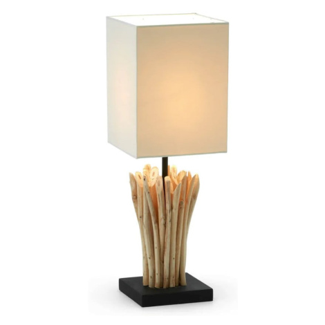 Béžová stolová lampa Kave Home Poob