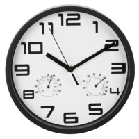 Nástenné hodiny Bristol, 25 x 4 cm, biela