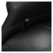 Čierne kožené relaxačné kreslo Delta – Furnhouse