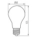 Žiarovka LED filament 7W, E27, 2700K, 810lm, A60 (Kanlux)