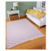 Bielo-ružový bavlnený koberec Oyo home Duo, 120 x 180 cm