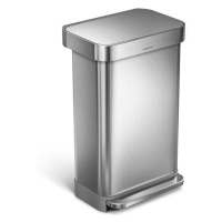 Odpadkový kôš voľne stojací Simplehuman Pedal bin 45 l kartáčovaná nerez oceľ mat SHCW2024