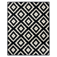 Kusový koberec Hamla 105477 Black Cream Rozmery kobercov: 80x300