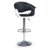 Barová stolička Irmen bielo-čierna