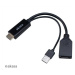 AKASA redukcia z HDMI na DisplayPort, s napájacím káblom USB 4K@60Hz, 25 cm