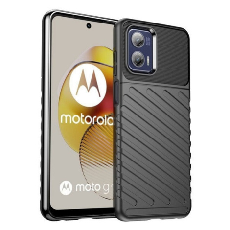 Motorola Moto G73 5G, silikónové puzdro, stredne odolné proti nárazu, vypuklý pruhovaný vzor, či