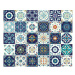 Sada 30 nástenných samolepiek Ambiance Tiles Azulejos Forli, 10 × 10 cm
